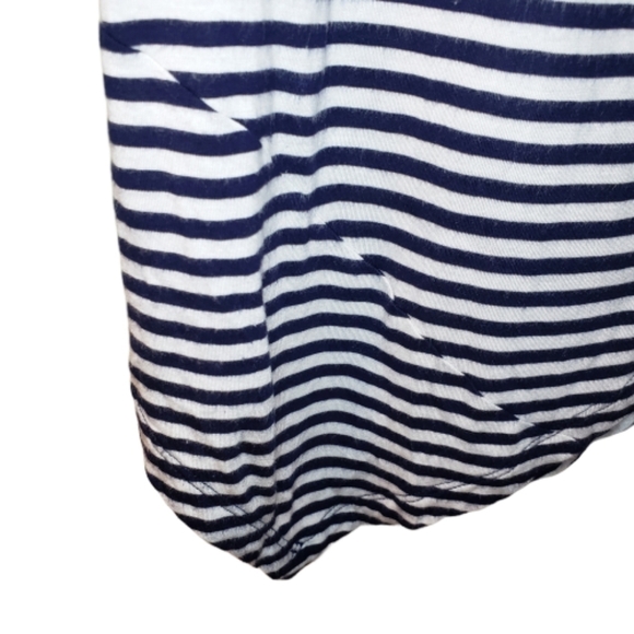 CAbi Long Sleeve Boat Stripe Asymmetrical T-Shirt - Picture 3 of 7